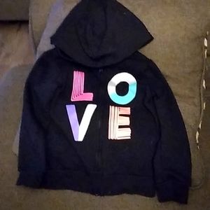 Okey Dokey L.O.V.E zip up hoodie sweater